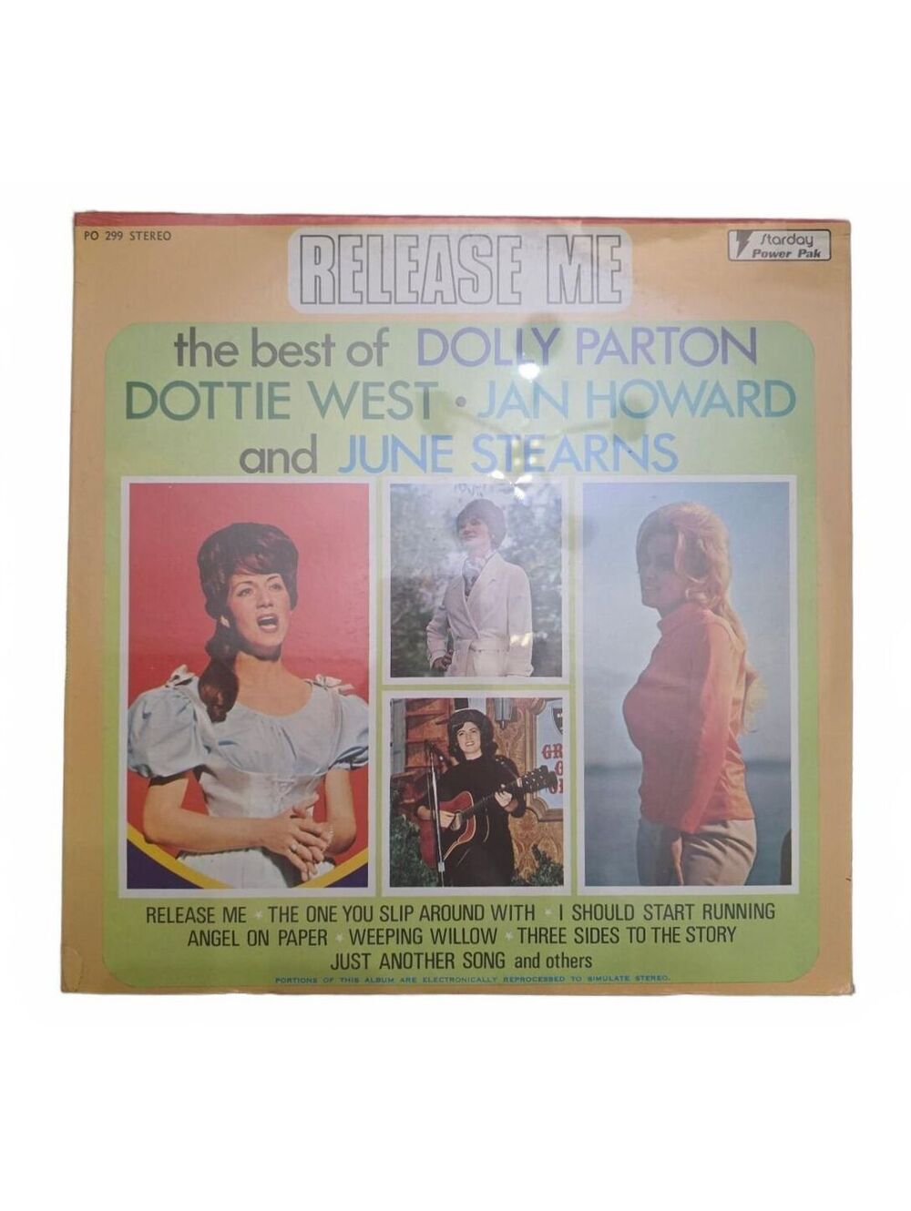 Dolly Parton Release Me Vintage 1969 Vinyl LP Starday PO 299 SEALED Wrap Tears